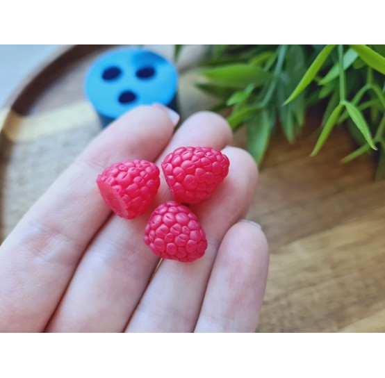 Silicone mold, Raspberry, style 6, 3 elements, ~ Ø 1.2-1.3 cm, H:1.3-1.5 cm