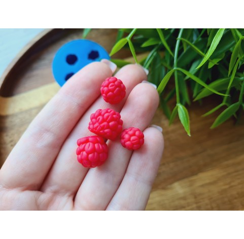 Silicone mold, Raspberry, style 13, 4 elements, ~ Ø 0.9-1.4 cm, H:1-1.3 cm