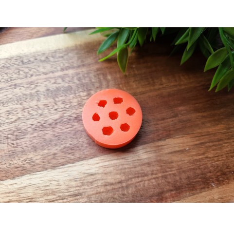 Silicone mold, Raspberry, style 14, mini, 7 elements, ~ Ø 0.6-0.7 cm, H:0.6-0.7 cm