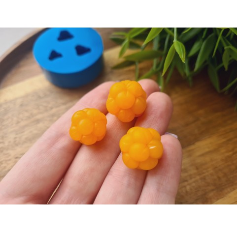 Silicone mold, Cloudberry, style 1, 3 elements, ~ Ø 1.5-1.8 cm, H:1.3-1.5 cm