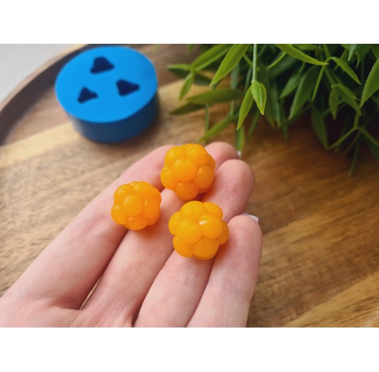 Silicone mold, Cloudberry, style 1, 3 elements, ~ Ø 1.5-1.8 cm, H:1.3-1.5 cm