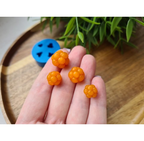 Silicone mold, Cloudberry, style 2, 4 elements, ~ Ø 0.9-1.4 cm, H:0.9-1.3 cm