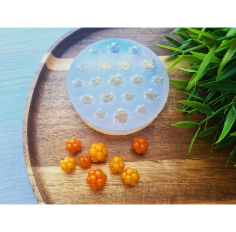 Silicone mold, Cloudberry, style 2, 19 elements, ~ Ø 0.9-1.4 cm, H:0.9-1.3 cm