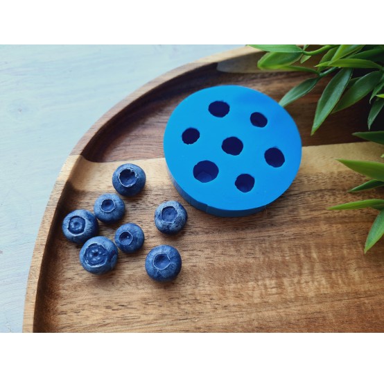 Silicone mold, Blueberry, style 2, 7 elements, ~ Ø 1.1-1.4 cm, H:0.8-1 cm