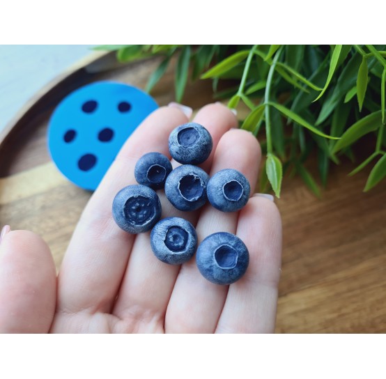 Silicone mold, Blueberry, style 2, 7 elements, ~ Ø 1.1-1.4 cm, H:0.8-1 cm