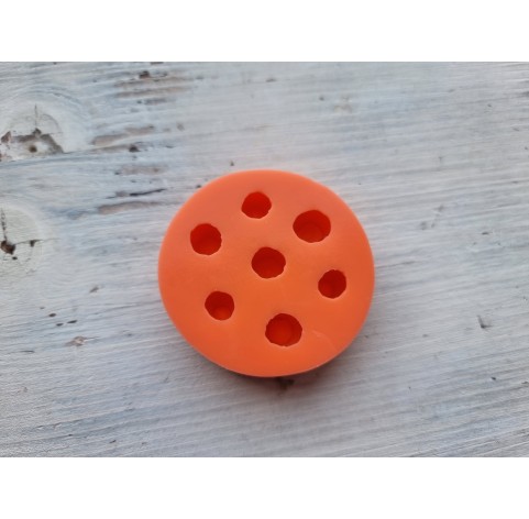 Silicone mold, Blueberry, style 2, 7 elements, ~ Ø 1.1-1.4 cm, H:0.8-1 cm