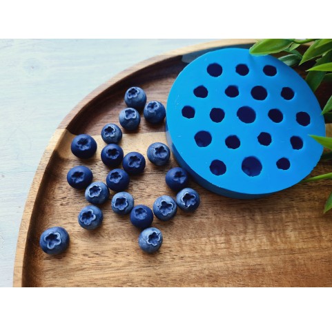 Silicone mold, Blueberry, style 5, 19 elements, ~ Ø 1-1.2 cm, H:0.9-1.1 cm