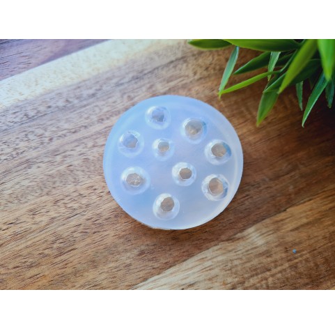 Silicone mold, Mountain ash, style 1, 9 elements, ~ Ø 0.9-1 cm, H:0.9 cm