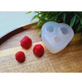 Silicone mold, Strawberry, style 20, 3 elements, ~ Ø 1.5-1.8 cm, H:1.4-1.8 cm