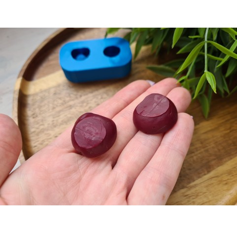 Silicone mold, Cherry, style 2, sliced, ~ 2.2*2.4 cm, H:0.8-1.4 cm