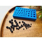 Silicone mold, Blackberry, 1:6-1:12 scale, style 7, 43 elements, ~ Ø 0.3-0.7 cm, H:0.2-0.7 cm