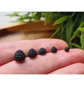 Silicone mold, Blackberry, 1:6-1:12 scale, style 7, 43 elements, ~ Ø 0.3-0.7 cm, H:0.2-0.7 cm