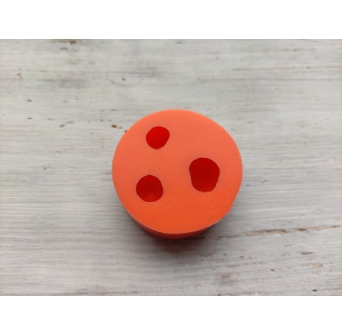 Silicone mold, Cherry, style 3, 3 elements, ~ Ø 1.4-2 cm, H:1.2-1.8 cm