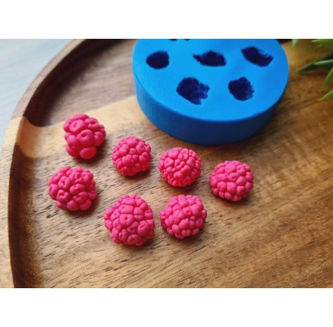 Silicone mold, Raspberry, style 15, 7 elements, ~ Ø 1.3-1.7 cm, H:1-1.2 cm