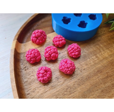 Silicone mold, Raspberry, style 17, 7 elements, ~ Ø 1.5-1.8 cm, H:1.1-1.4 cm