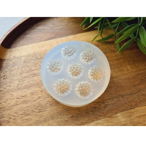 Silicone mold, Blackberry, style 8, 7 elements, ~ Ø 1.6 cm, H:1.5 cm