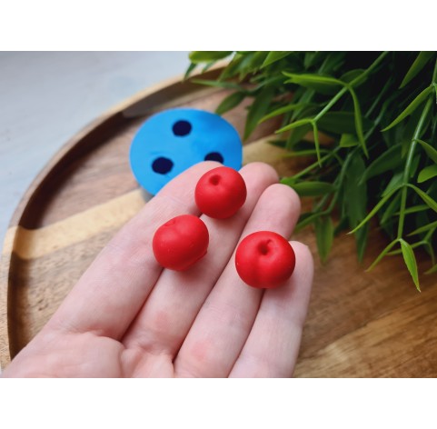 Silicone mold, Cherry, style 5, 3 elements, ~ Ø 1.5 cm, H:1.3 cm