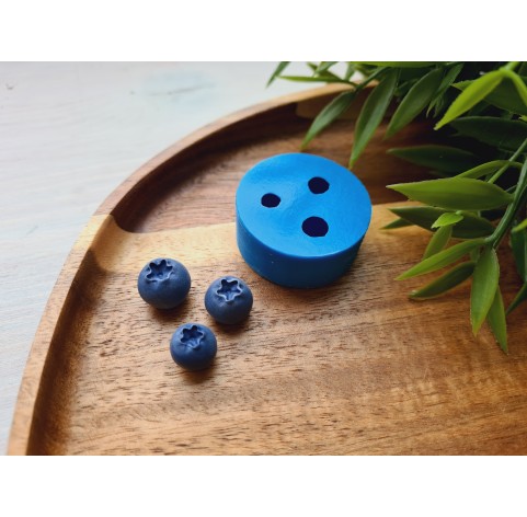 Silicone mold, Blueberry, style 7, 3 elements, ~ Ø 1-1.3 cm, H:1-1.1 cm