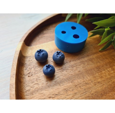 Silicone mold, Blueberry, style 7, 3 elements, ~ Ø 1-1.3 cm, H:1-1.1 cm