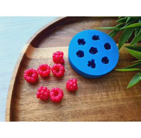 Silicone mold, Raspberry, style 20, inverted, 7 elements, ~ Ø 1.1-1.3 cm, H:0.9-1.1 cm