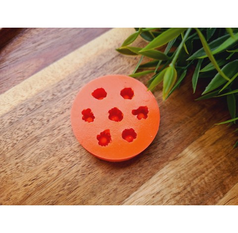 Silicone mold, Raspberry, style 20, inverted, 7 elements, ~ Ø 1.1-1.3 cm, H:0.9-1.1 cm