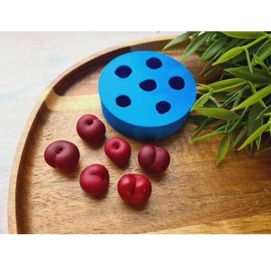 Silicone mold, Cherry, style 6, 6 elements, ~ 1.6-1.9 cm, H:1.2-1.5 cm