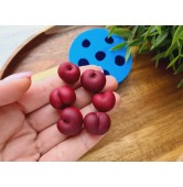 Silicone mold, Cherry, style 5, 6 elements, ~ 1.6-1.9 cm, H:1.2-1.5 cm