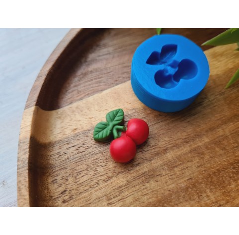 Silicone mold, Cherry, style 7, ~ Ø 1.8 cm, H:0.8 cm