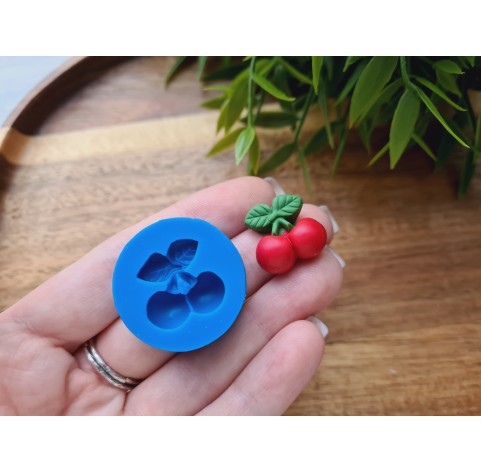 Silicone mold, Cherry, style 7, ~ Ø 1.8 cm, H:0.8 cm