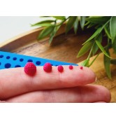 Silicone mold, Raspberry, 1:6-1:12 scale,  style 24, 35 elements, ~ Ø 0.1-0.6 cm, H:0.1-0.6 cm