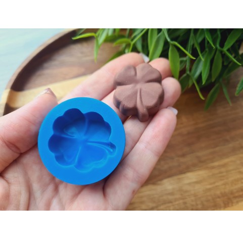 Silicone mold, Chocolate, style 45, clover, ~ 2.7*3.1 cm, H:1 cm