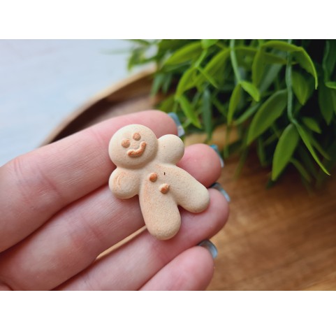 Silicone mold, Gingerbread man, style 7, ~ 2.3*3.1 cm, H:0.7 cm