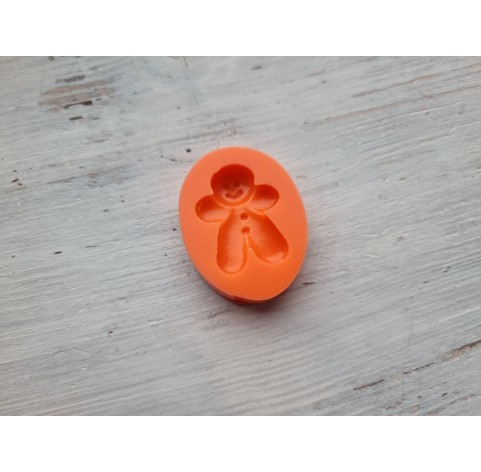 Silicone mold, Gingerbread man, style 7, ~ 2.3*3.1 cm, H:0.7 cm