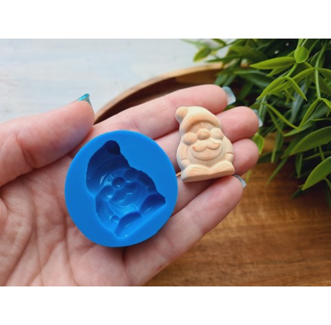 Silicone mold, Gingerbread, style 9, dwarf, ~ 2.2*3 cm, H:1 cm