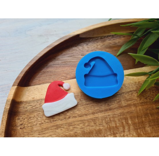 Silicone mold, Christmas hat, ~ 2.7*2.9 cm, H:0.3 cm