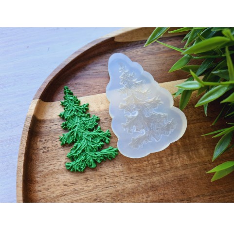 Silicone mold, Christmas tree, style 3, ~ 3.6*6.2 cm, H:0.6 cm