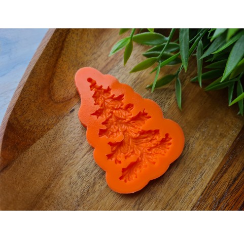 Silicone mold, Christmas tree, style 3, ~ 3.6*6.2 cm, H:0.6 cm