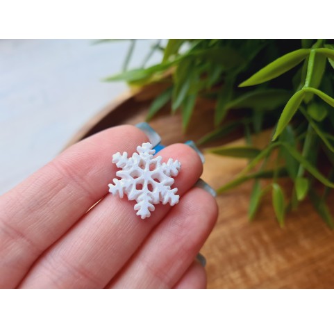 Silicone mold, Snowflake, style 2, small, ~ Ø 1.7 cm, H:0.3 cm