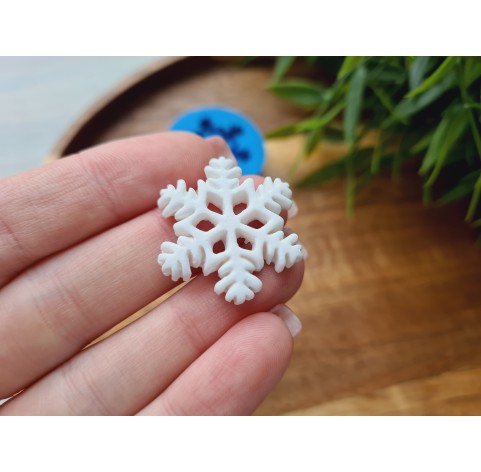 Silicone mold, Snowflake, style 3, large, ~ Ø 2.5 cm, H:0.4 cm