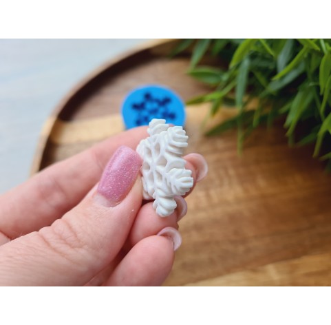 Silicone mold, Snowflake, style 3, large, ~ Ø 2.5 cm, H:0.4 cm