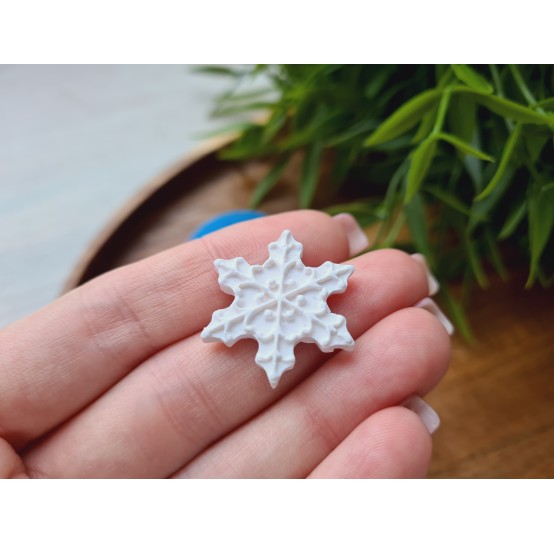 Silicone mold, Snowflake, style 4, large, ~ Ø 2.3 cm, H:0.4 cm