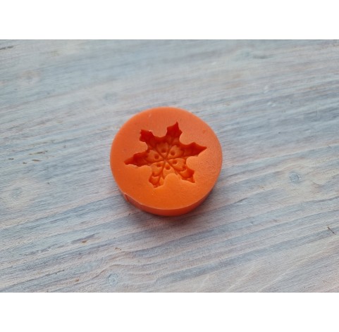 Silicone mold, Snowflake, style 4, large, ~ Ø 2.3 cm, H:0.4 cm