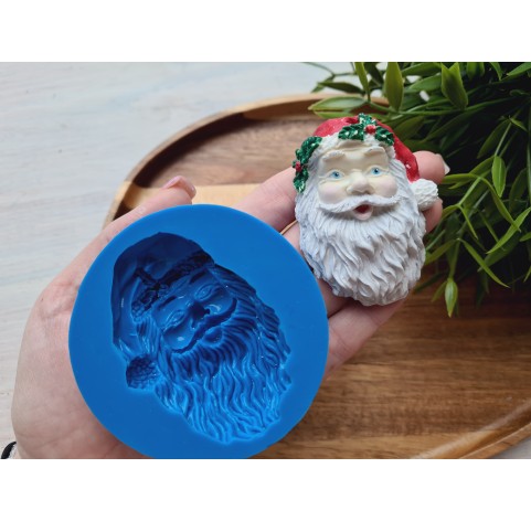 Silicone mold, Santa Claus, style 1, ~ 4.7*6.5 cm, H:1.8 cm