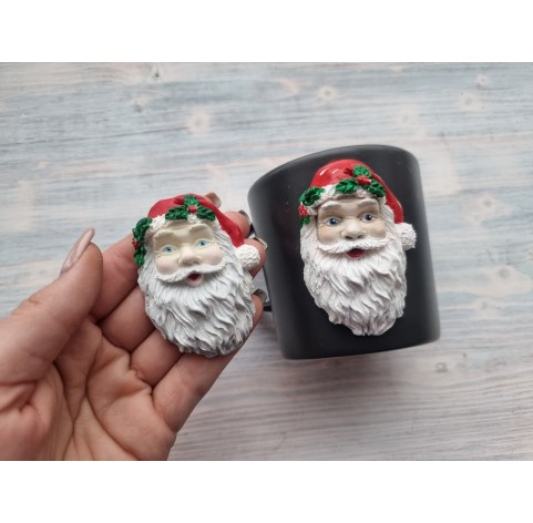 Silicone mold, Santa Claus, style 1, ~ 4.7*6.5 cm, H:1.8 cm