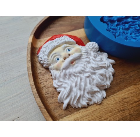 Silicone mold, Santa Claus, style 3, large, ~ 8.1*9.8 cm, H:1.6 cm