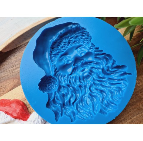 Silicone mold, Santa Claus, style 3, large, ~ 8.1*9.8 cm, H:1.6 cm