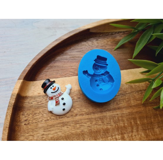 Silicone mold, Snowman, ~ 2.4*3.2 cm, H:0.7 cm