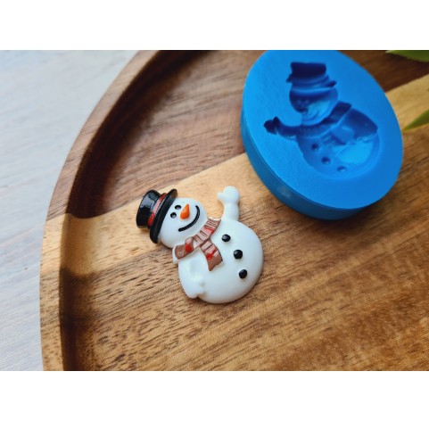 Silicone mold, Snowman, ~ 2.4*3.2 cm, H:0.7 cm