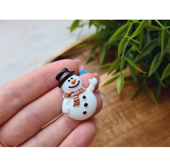 Silicone mold, Snowman, ~ 2.4*3.2 cm, H:0.7 cm