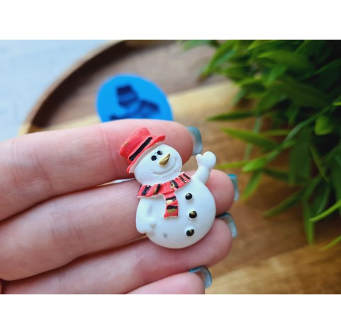 Silicone mold, Snowman, ~ 2.4*3.2 cm, H:0.7 cm